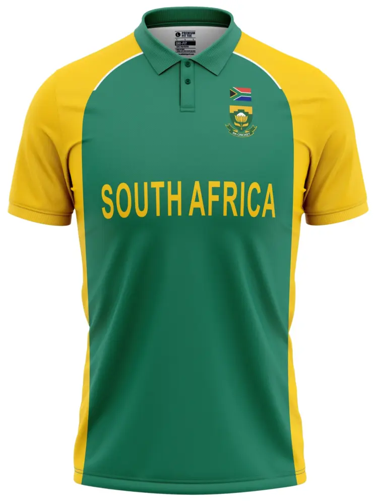 South Africa's 2011 jersey, dark green with gold touches